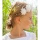 Coco Ceremonia Verano Corona niña Flores Blancas