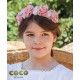 Coco Ceremony Girl Crown of Pink Flowers