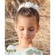 Coco Ceremonia Verano Corona niña Miami Flores Blancas