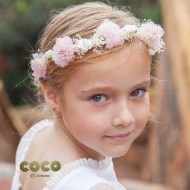 Coco Ceremonia Verano Corona niña Fantasía Flores Magnolia