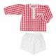 Juliana Summer Baby Boy Set Red Squares