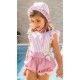 Babiné Verano Mono niña Rosa y Rayas