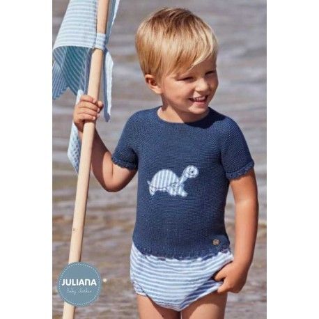 Juliana Summer Boy Baby Set Turtle