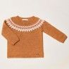 César Blanco Invierno Jersey niño Greca Caramelo