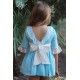 Blanca Valiente Summer Girl Ceremony Turquoise Dress Sleeve