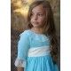 Blanca Valiente Summer Girl Ceremony Turquoise Dress Sleeve
