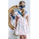 José Varón Verano Vestido niña Estampado Cuello Pico