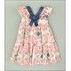 Jose Varon Summer Girl Printed Dress V Neck