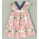 José Varón Verano Vestido niña Estampado Cuello Pico