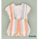 Cocote Summer Baby Boy Set Blue and Orange Stripes
