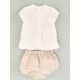 Cocote Summer Baby Boy Set Beige and Light Camel