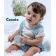Cocote Summer Baby Boy Embroidered Turquoise Set