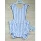 Babiné Summer Baby Boy Romper Blue and White Stripes