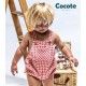 Cocote Summer Baby Boy Overalls Strawberry Squares