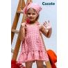 Cocote Summer Girl Dress Strawberry Squares