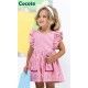 Cocote Verano Mono niña Rayas Fresa