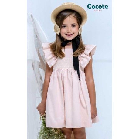 Cocote Summer Girl Chambray Pink Dress