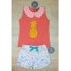 Mon Petit Bonbon Verano Conjunto niña Piñas Short