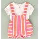 José Varón Verano Conjunto bebé niño Rayas Naranja Rosa