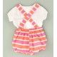José Varón Verano Conjunto bebé niño Rayas Naranja Rosa