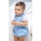 Jose Varon Summer Baby Boy Embroidered Linen Set