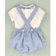 Jose Varon Summer Baby Boy Embroidered Linen Set