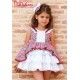 Debesos Verano Vestido niña Estampado Volantes Blancos