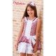 Debesos Verano Vestido niña Estampado Volantes Blancos Talle Bajo