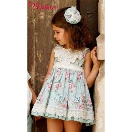 Debesos Verano Vestido niña Estampado Ceremonia