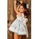 Debesos Verano Vestido niña Estampado Ceremonia