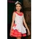 Debesos Verano Vestido niña Azul Jazmines Talle Bajo