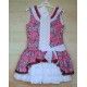 Debesos Verano Vestido niña Estampado Volantes Blancos Talle Bajo
