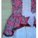 Debesos Verano Vestido niña Estampado Volantes Blancos Talle Bajo