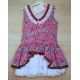 Debesos Summer Girl Printed Dress White Ruffles Low Waist