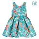 Abel & Lula Summer Girl Turquoise Printed Dress