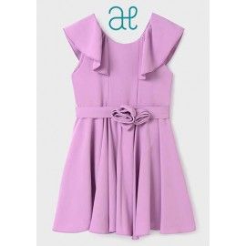 Abel & Lula Summer Girl Crepe Mauve Dress