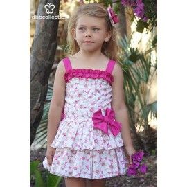 DBB Collection Verano Vestido niña Flores Talle Bajo
