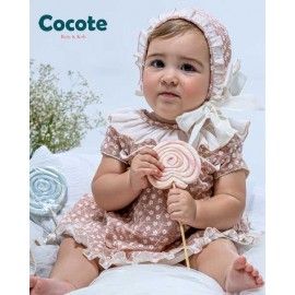 Cocote Summer Baby Girl Embroidered Pink Dress