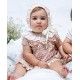 Cocote Verano Vestido bebé niña Rosa Bordado