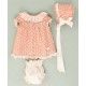 Cocote Summer Baby Girl Embroidered Pink Dress