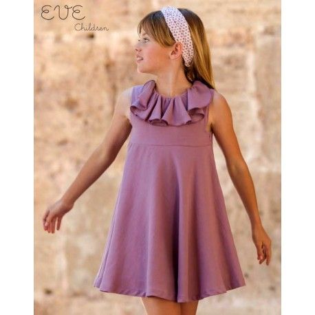 Eve Children Verano Vestido niña Lavanda