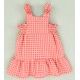 Cocote Summer Girl Dress Strawberry Squares