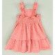 Cocote Verano Vestido niña Cuadros Fresa