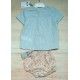 Jose Varon Summer Baby Boy Set Stripes and Flowers
