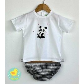 Pío Pío Verano Conjunto bebé niño Pandas