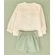 José Varón Verano Conjunto niño Verde y Blanco Lino