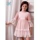 Abel & Lula Verano Vestido niña Ceremonia Tul Plumeti Rosa