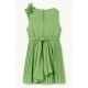 Abel & Lula Verano Vestido niña Gasa Plisado Verde