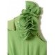 Abel & Lula Verano Vestido niña Gasa Plisado Verde