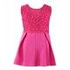Miranda Verano Vestido niña Fucsia Pecho Bordado